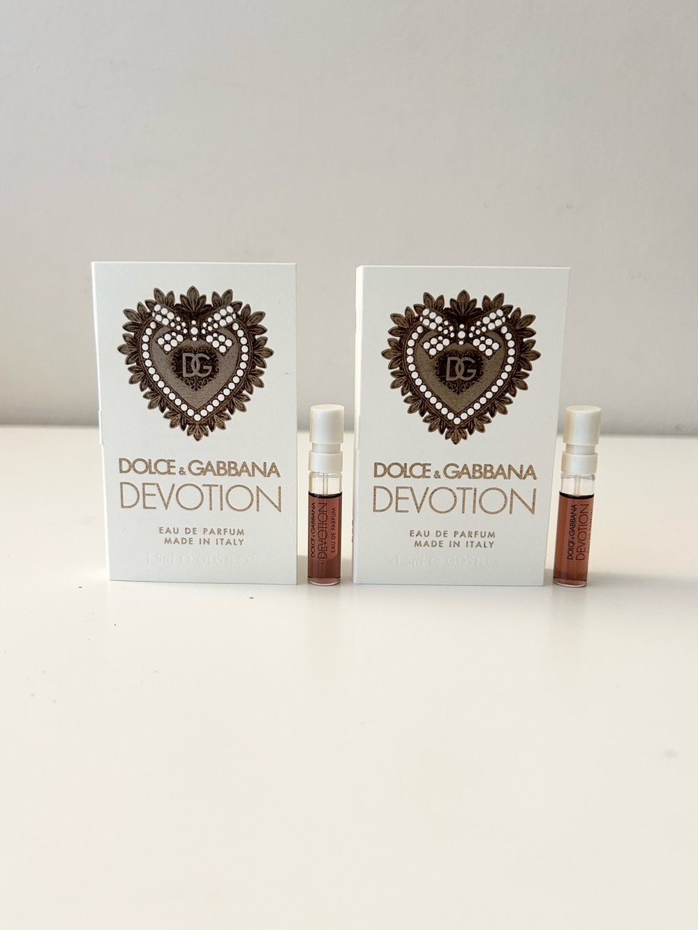 🌸DOLCE & GABBANA Devotion EDP Vial Spray Sample 1.5 mL x 2
